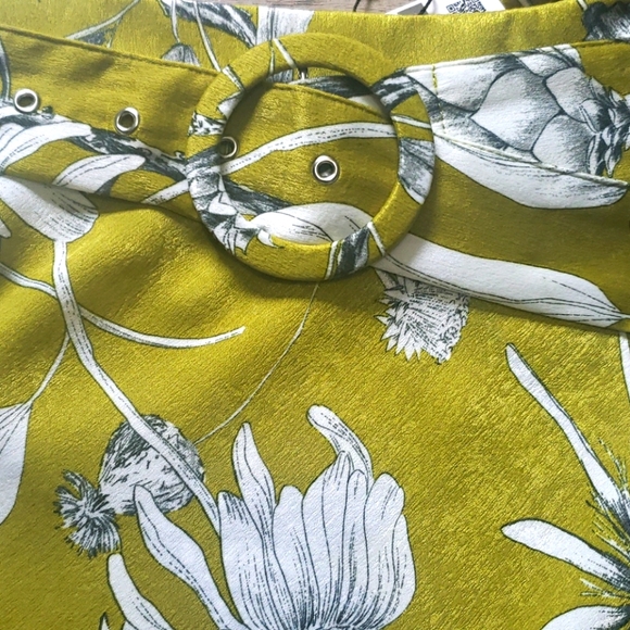 ZARA OLIVE GREEN pencil satin skirt - Picture 11 of 12